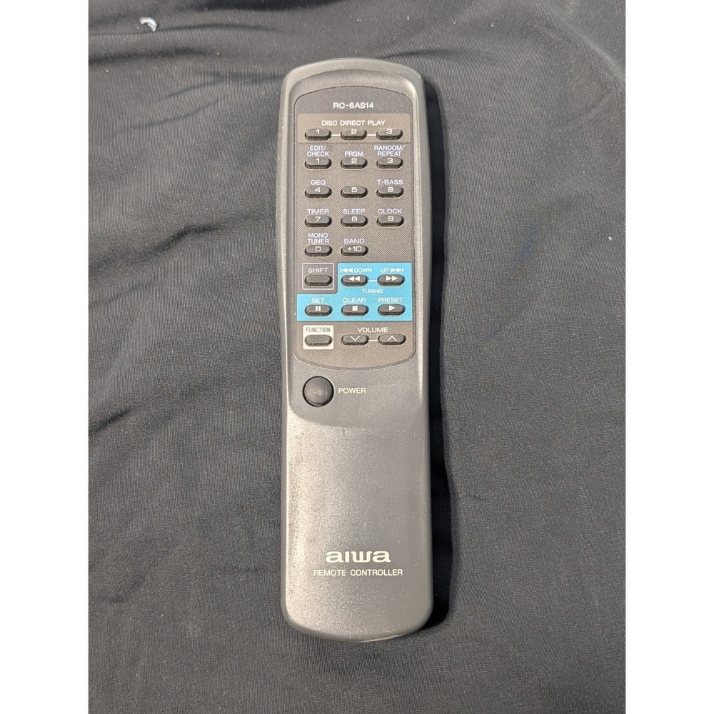 AIWA‎ RC-6AS14 Remote Control for CXNA10 CXNA10U CXNA22 CXNA22U CXNV2100U NSXA10